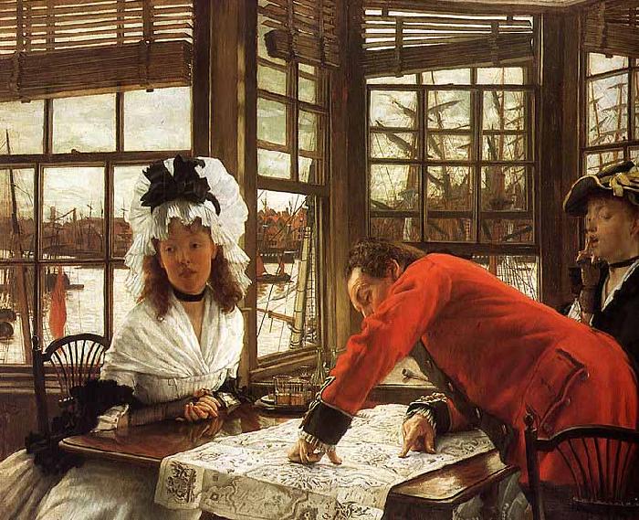 James Tissot An Interesting Story Norge oil painting art